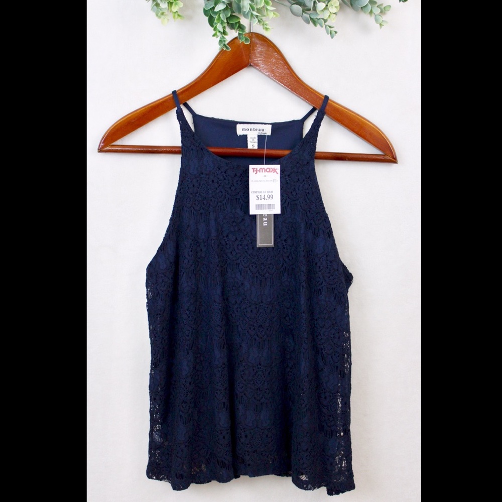 NWT Monteau Lace Top